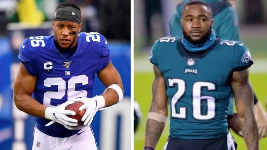 Who will have better NFL career: Barkley or Sanders? taken in Altoona, Pa. (Penn State)